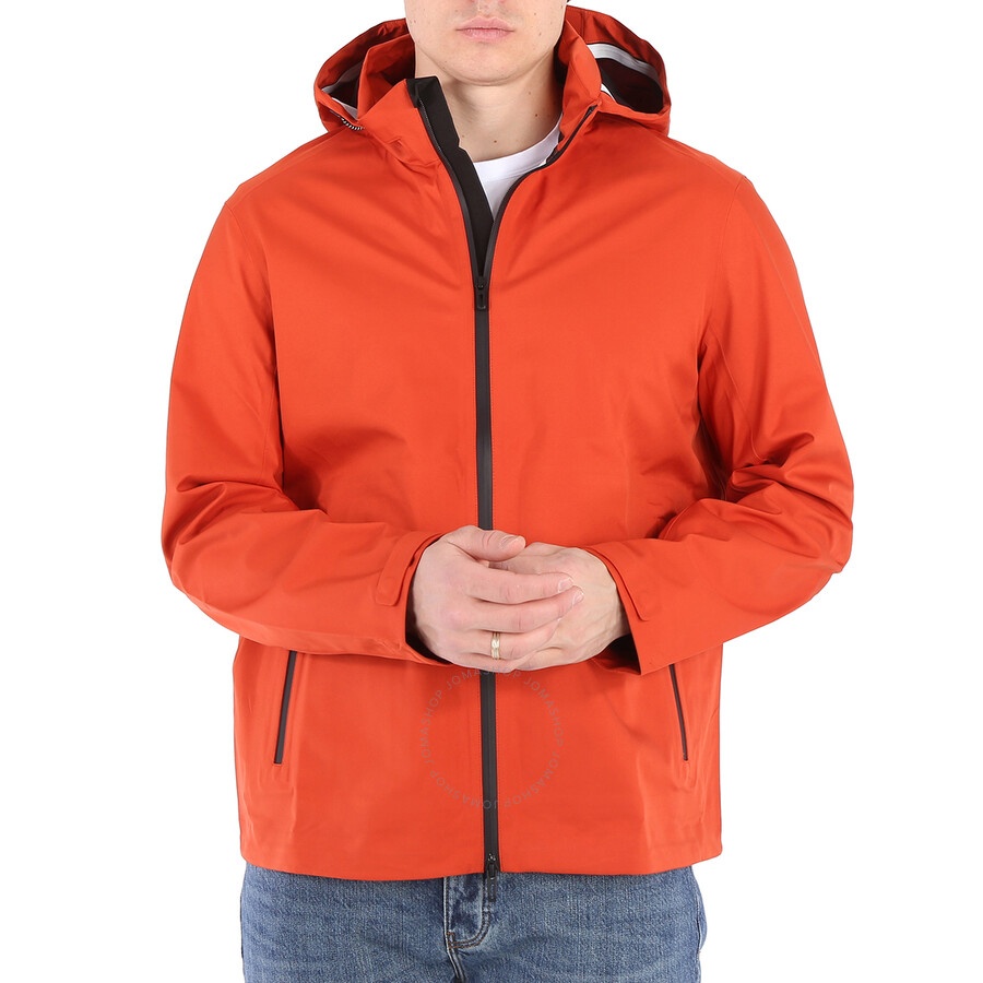 Emporio Armani Orange Water-repellent Travel Windbreaker Jacket - 1