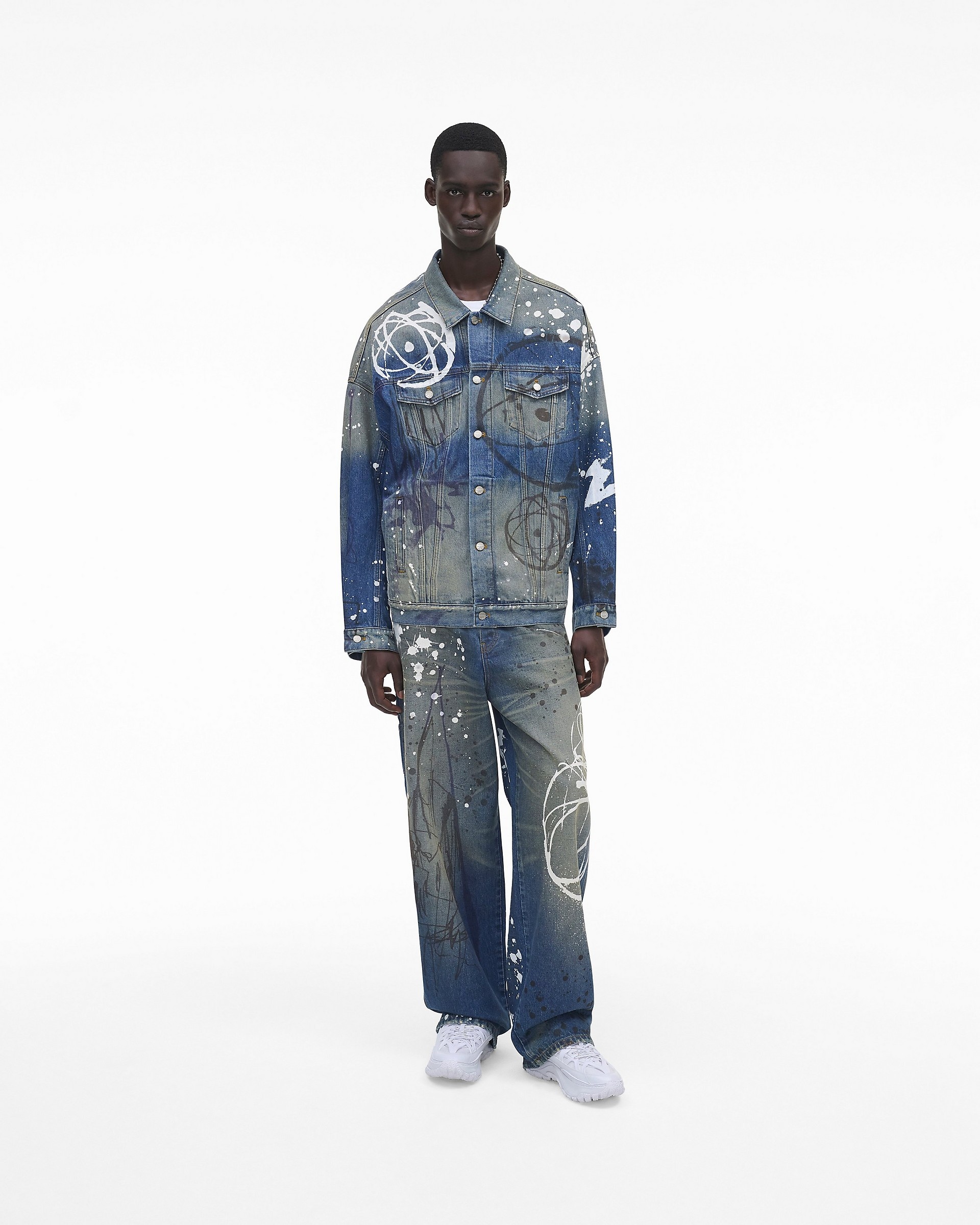 FUTURA X MARC JACOBS PAINTED DENIM BIG TRUCKER - 7