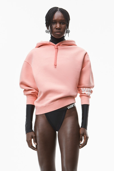 alexanderwang.t PUFF LOGO HOODIE IN STRUCTURED TERRY outlook