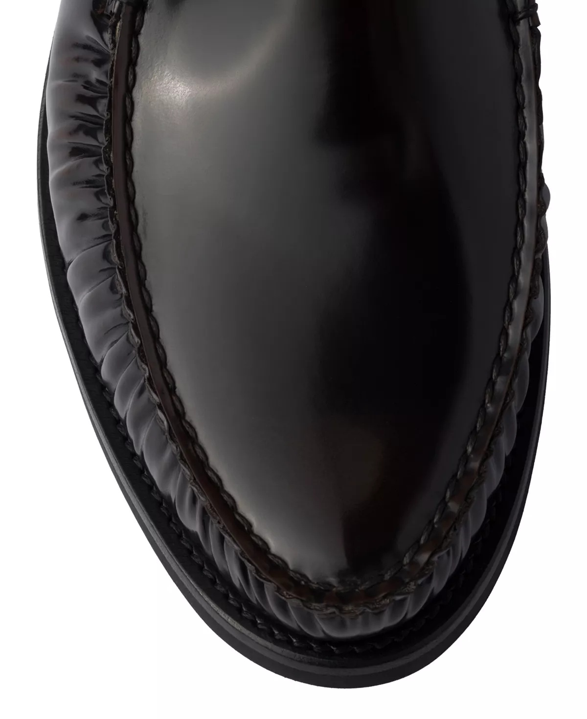Men's Brushed Leather Loafers - 6