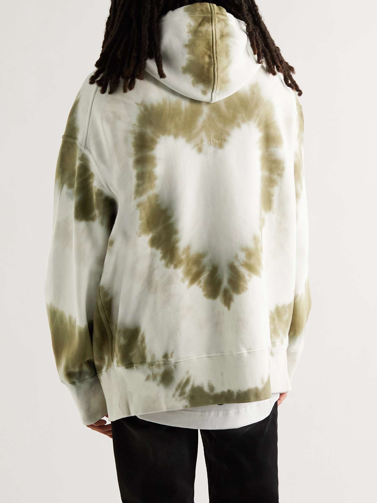 Oversized Tie-Dyed Cotton-Jersey Hoodie - 4