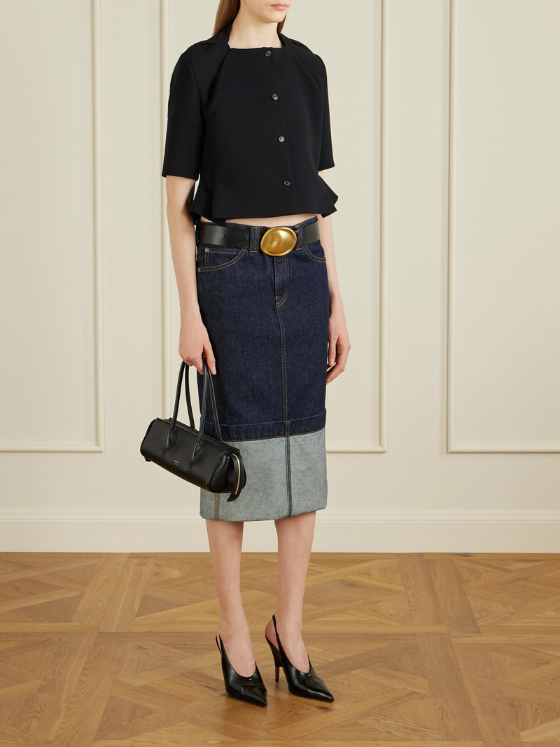 KHAITE Franc Cropped Crepe Jacket outlook