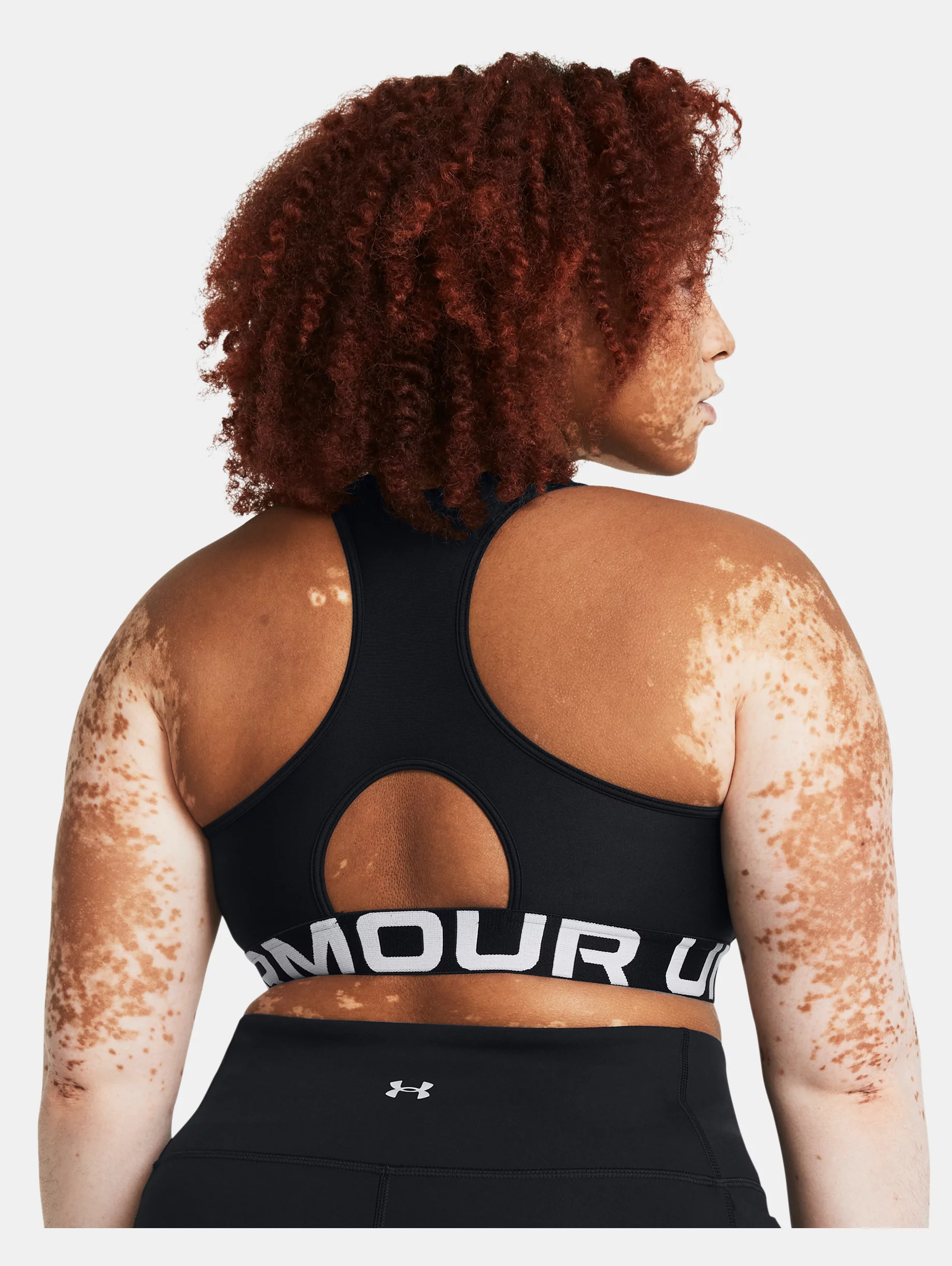 Women's HeatGear® Armour Mid Branded Sports Bra - 10
