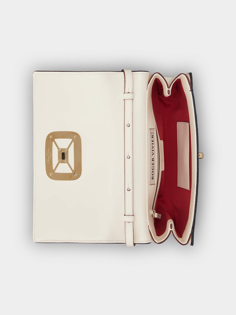 Viv' Choc Ikat Beads Bag in Denim 6