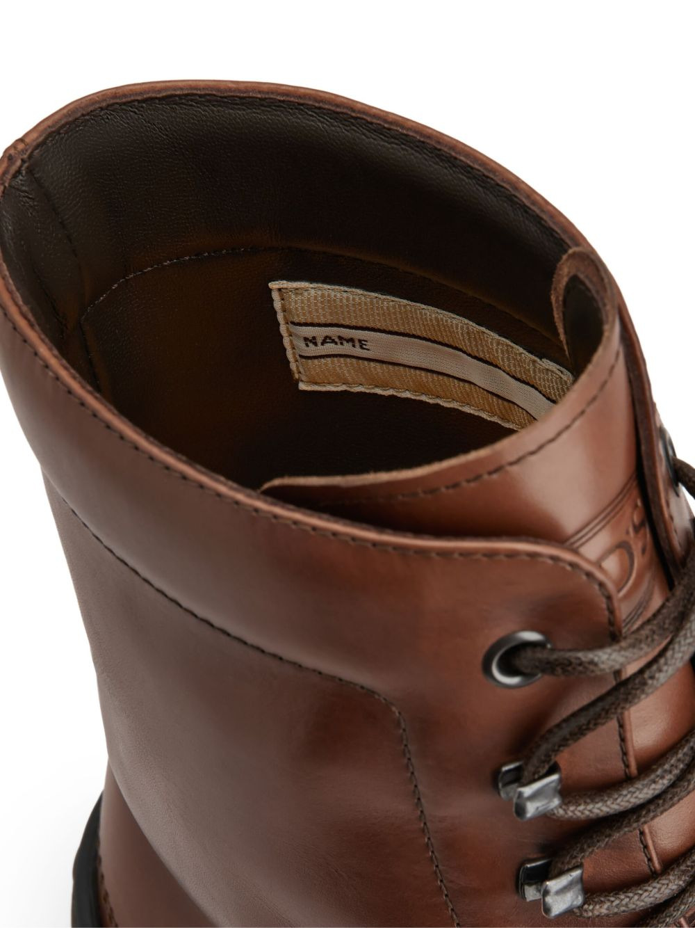 leather combat boots - 6