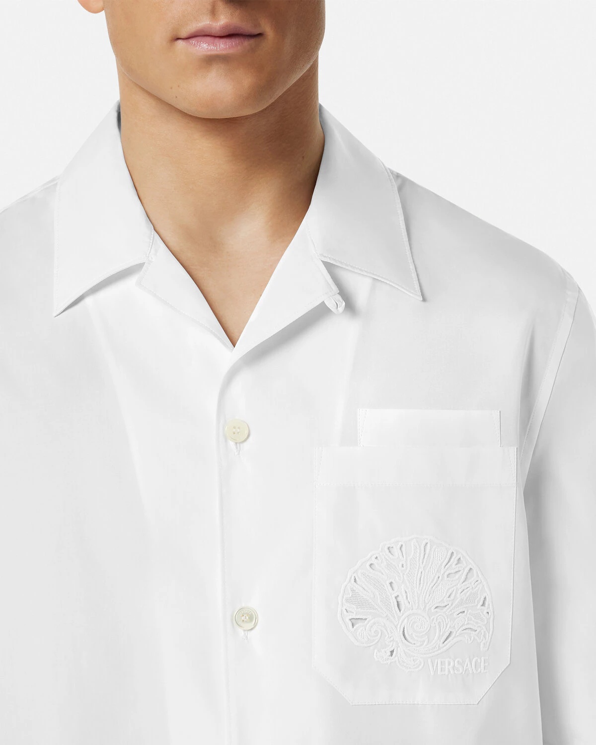 Embroidered Barocco Sea Shirt - 3