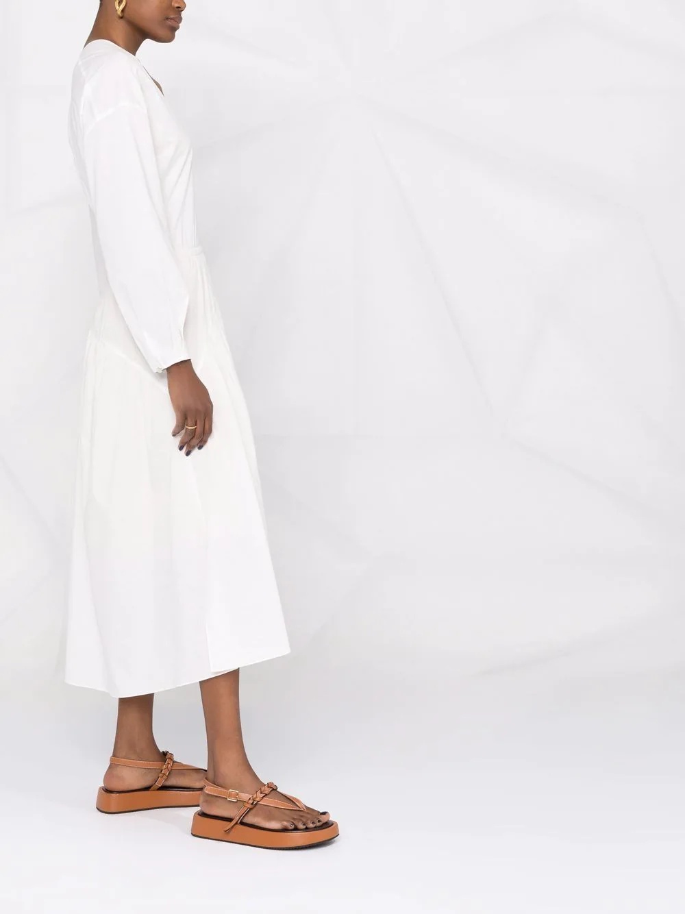 open-back detail dress - 6