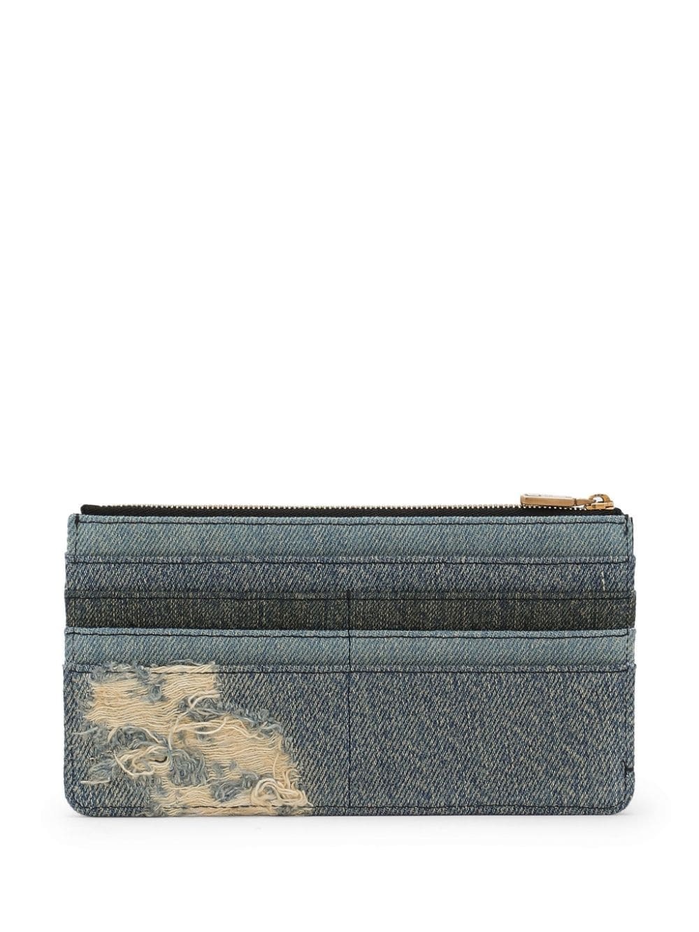 logo-plaque patchwork wallet - 2