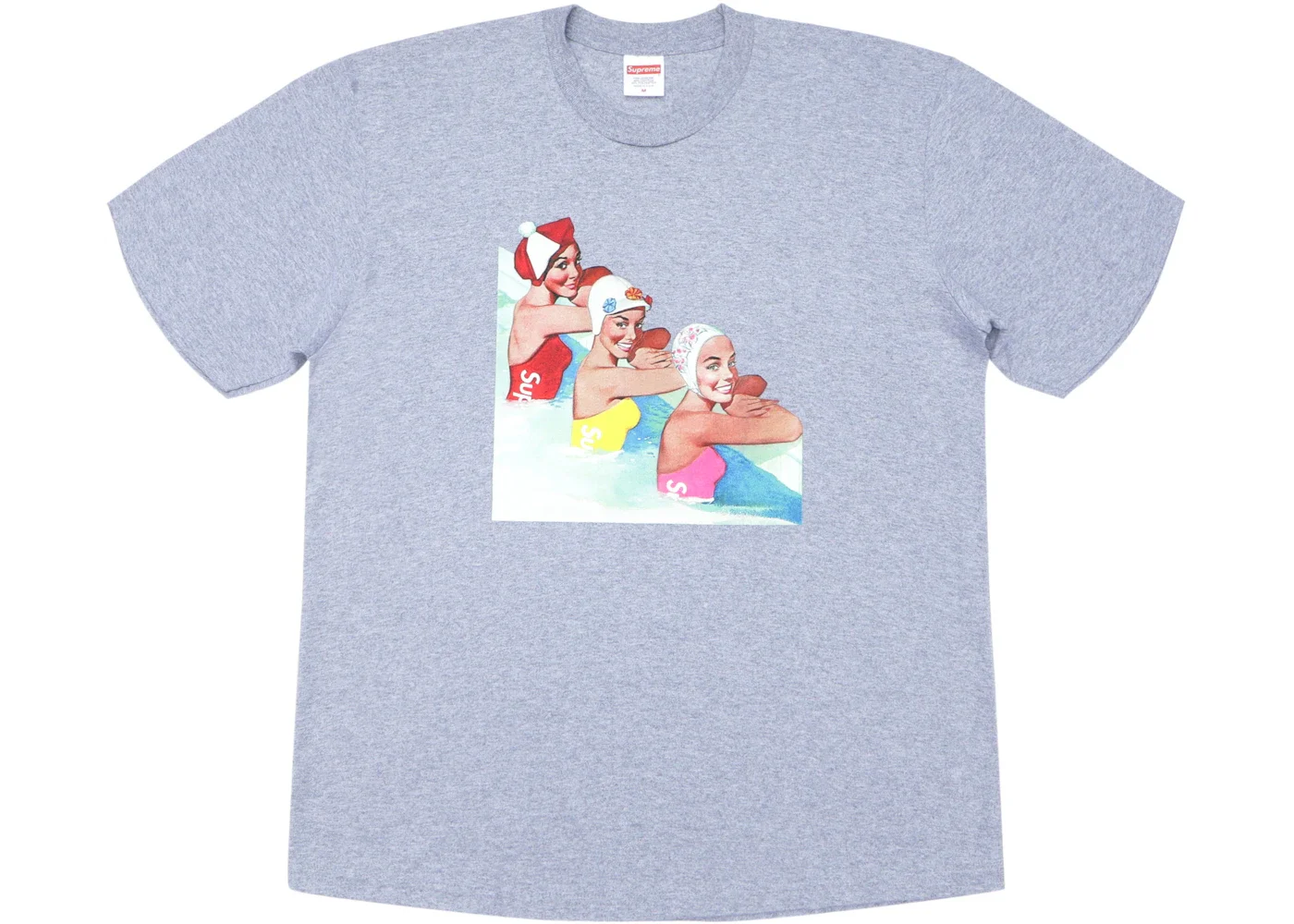 Supreme Swimmers Tee Heather Grey - 1