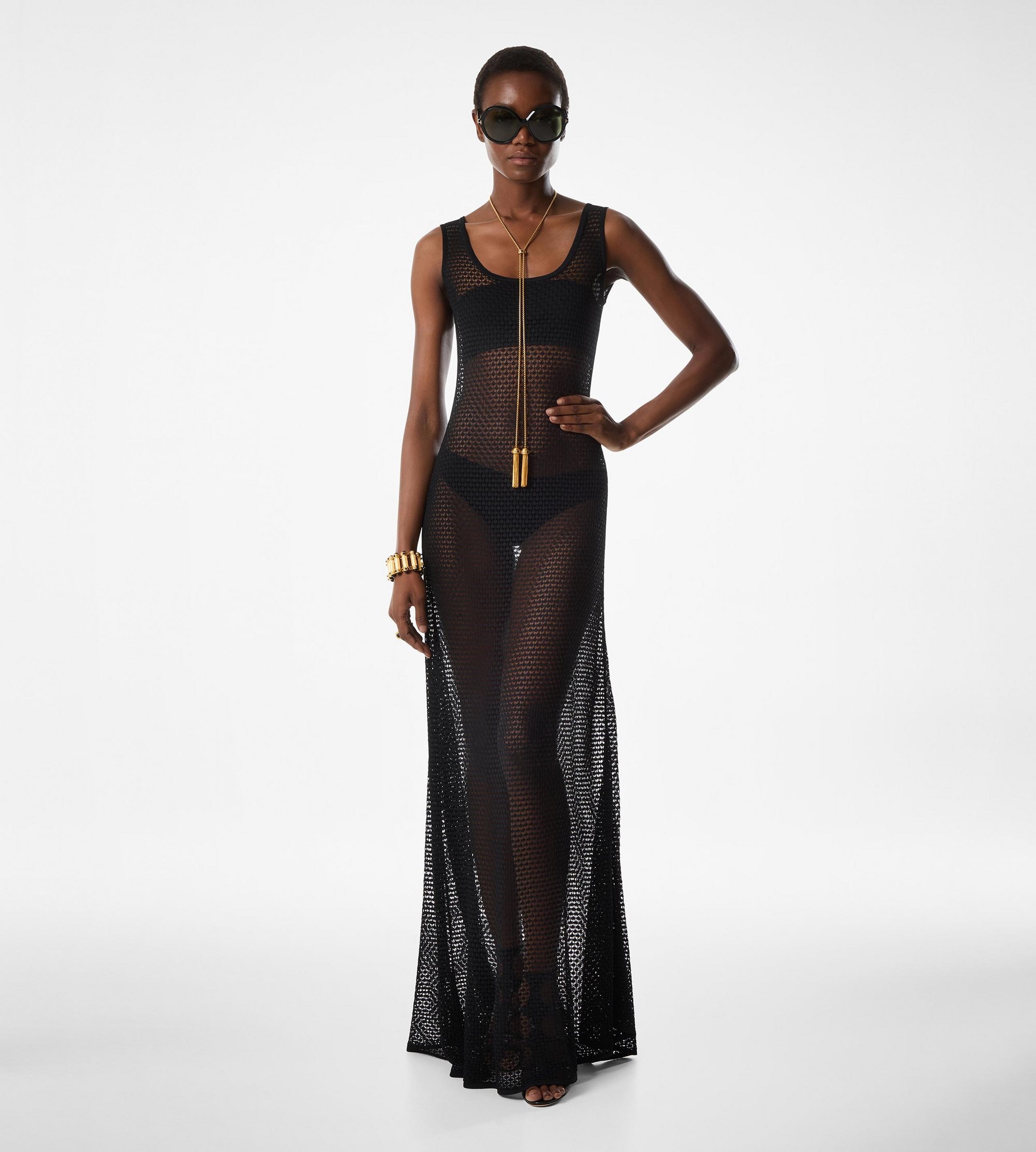SLEEVELESS SCOOP NECK DRESS - 3