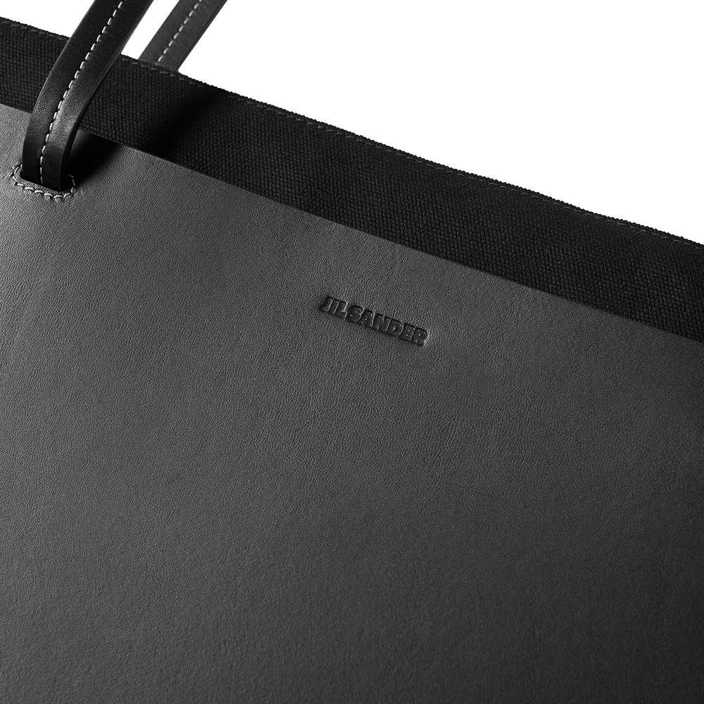 Jil Sander Leather Shopping Tote Bag - 2