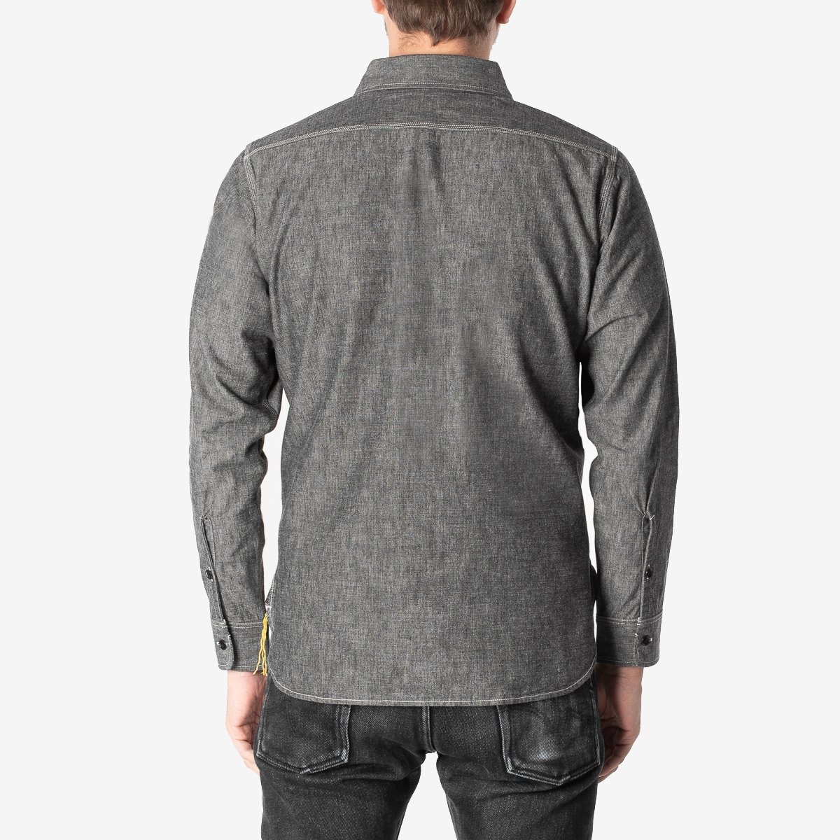10oz Selvedge Chambray Work Shirt - Black - 3