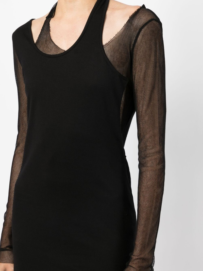 layered-effect midi dress 5