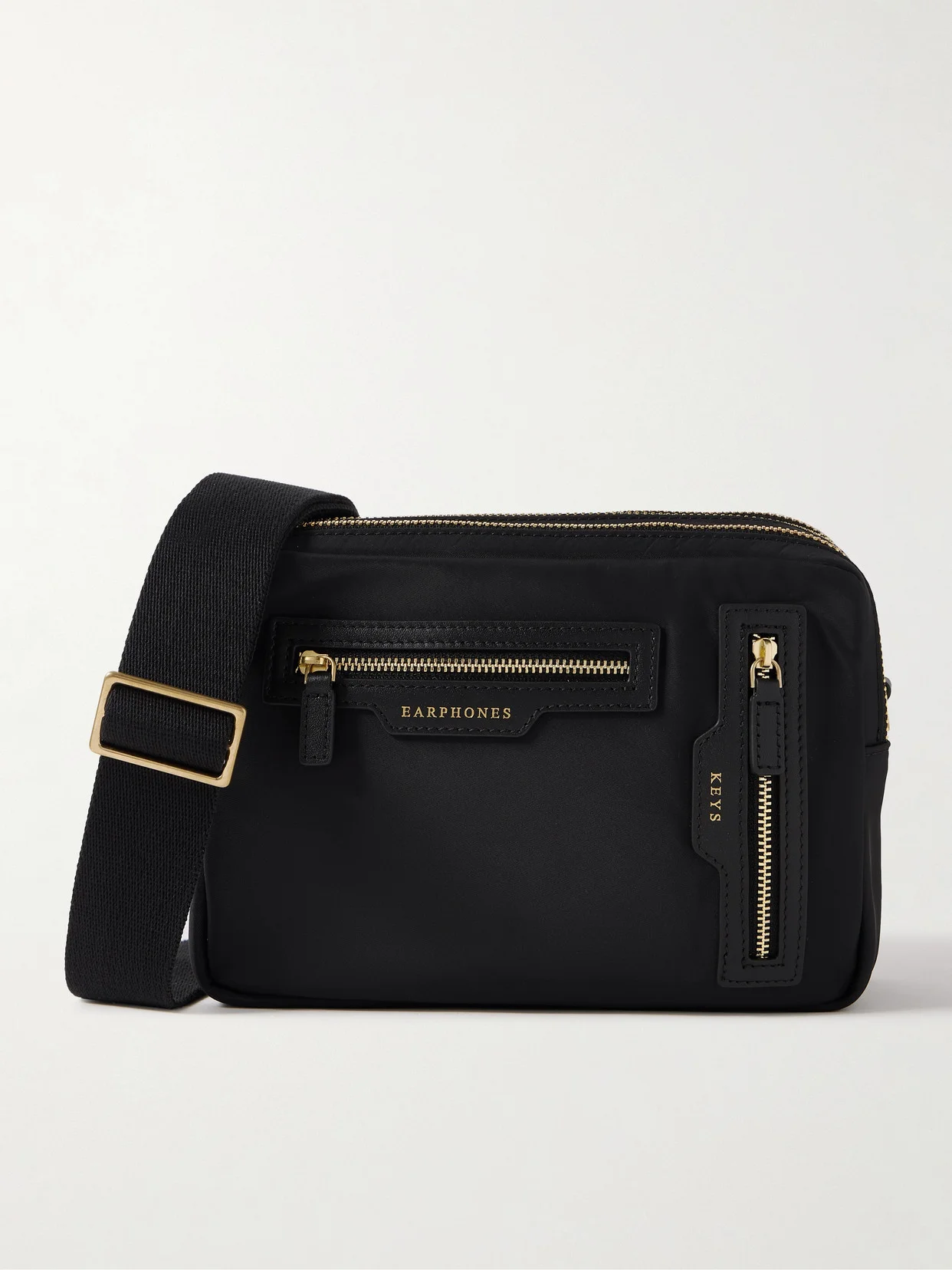 Leather-trimmed Econyl Shoulder Bag - 1