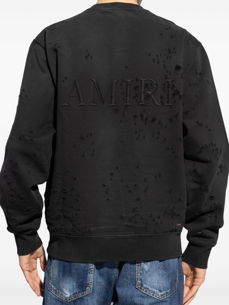 logo-embroidered cotton sweatshirt 4