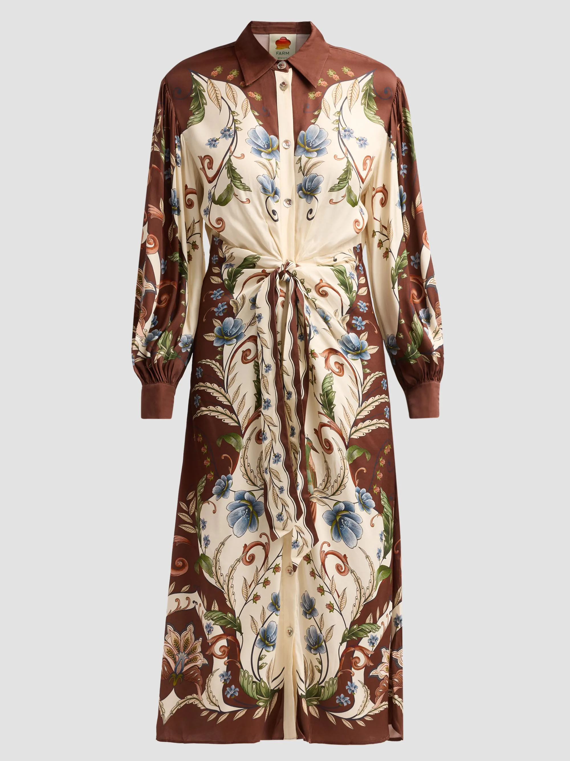 Women's Millena Midi Shirtdress - Off White - 1