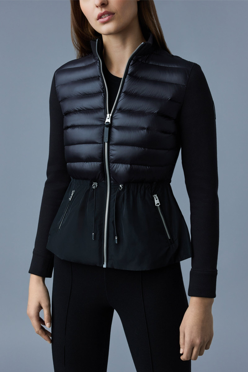 MACKAGE JOYCE Hybrid jacket with peplum outlook