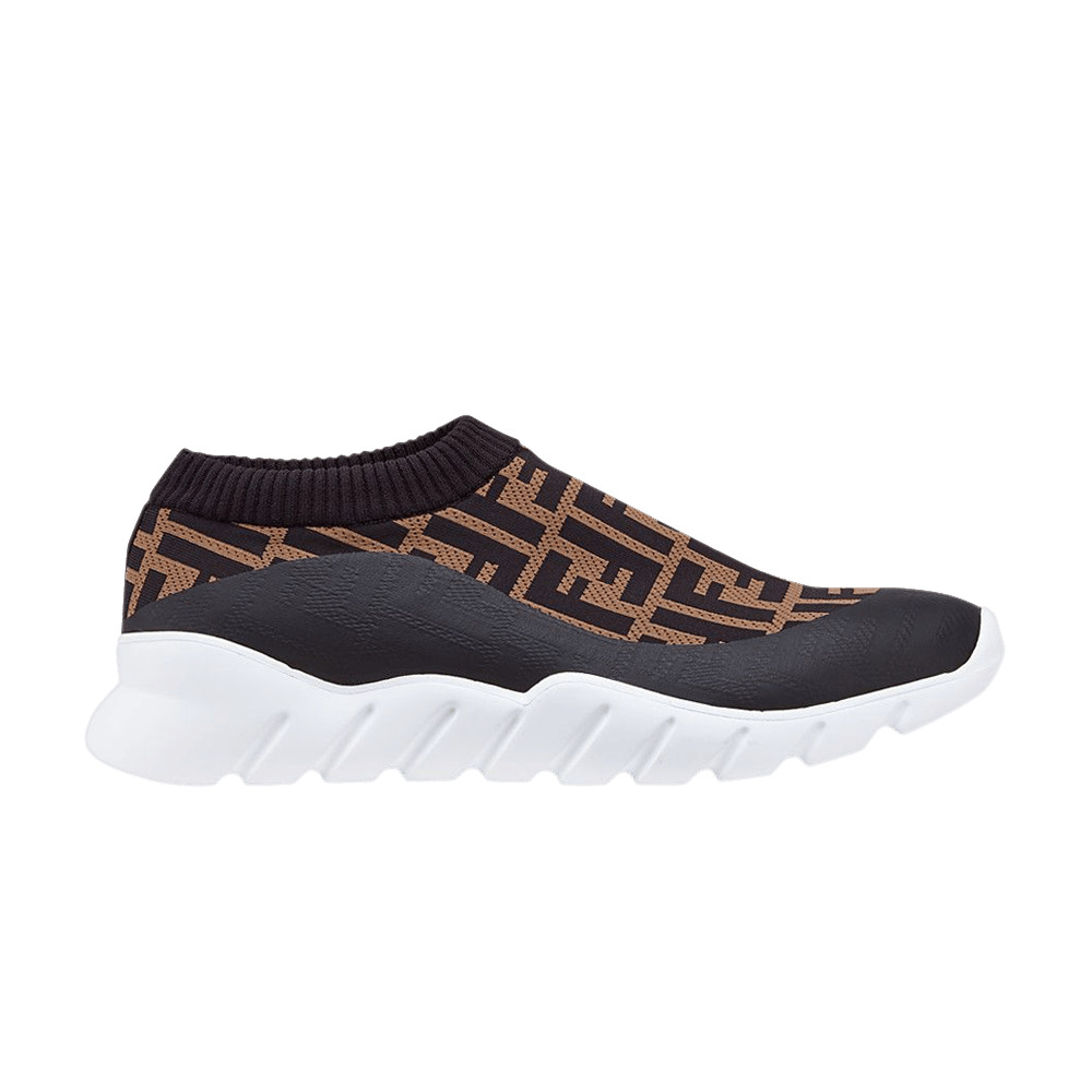 Fendi FF Motif Slip-On 'Brown' - 1