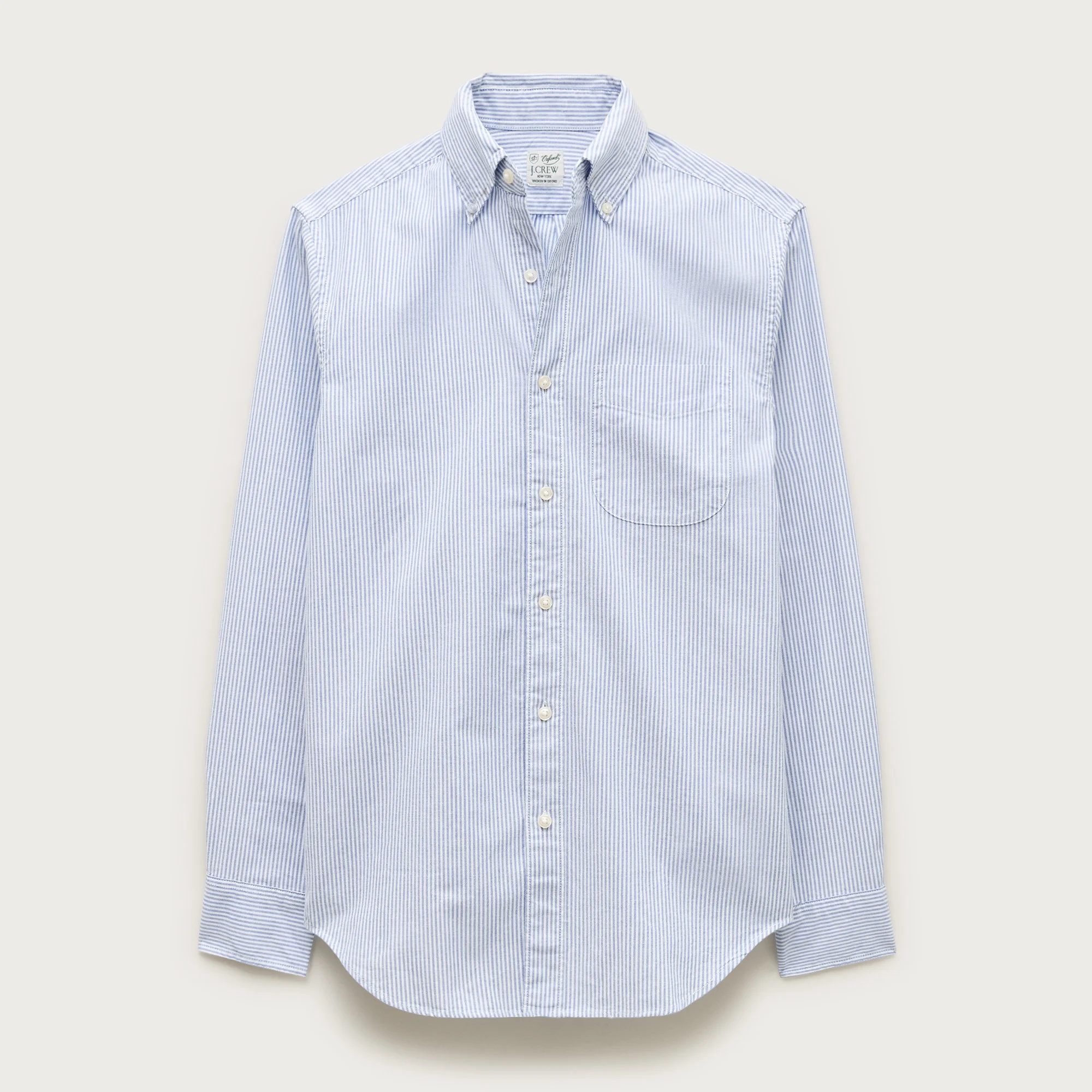 Broken-in organic cotton oxford shirt - 1