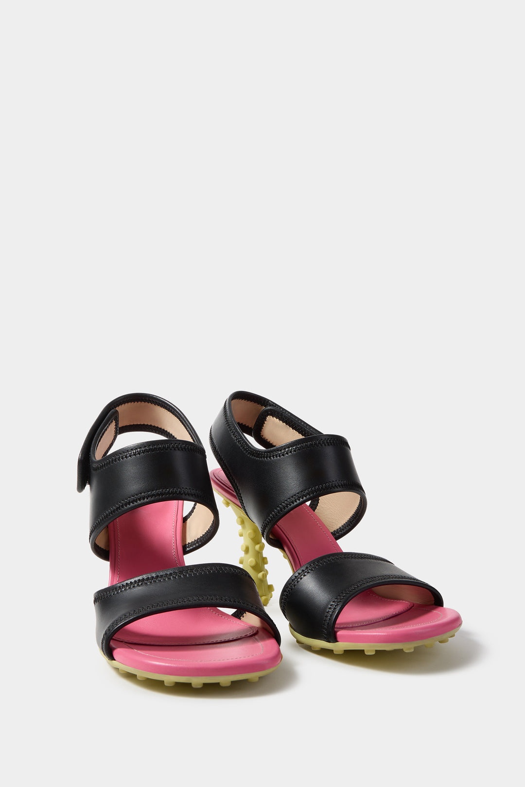 1000CHIODI SANDALS / leather / black - 2