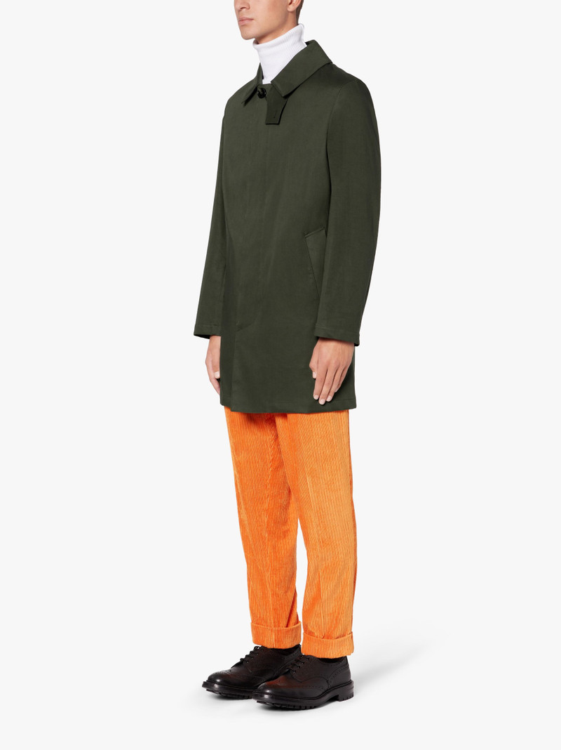 CAMBRIDGE BOTTLE GREEN RAINTEC COTTON SHORT COAT | GMC-100 4