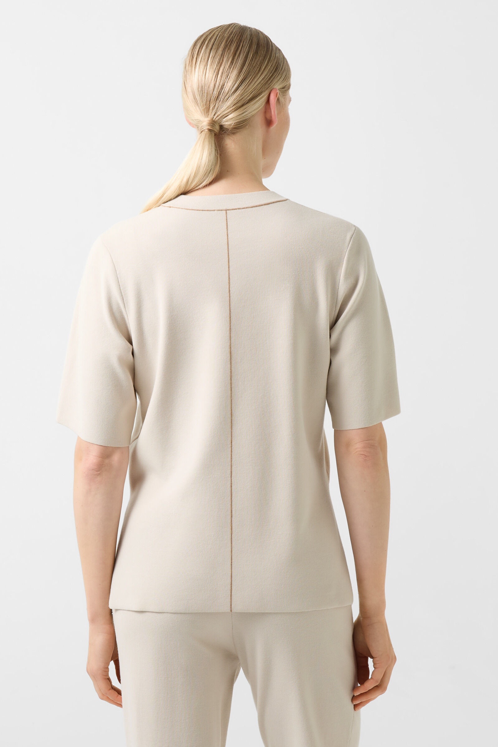 Amanda knitted top in Sand - 3