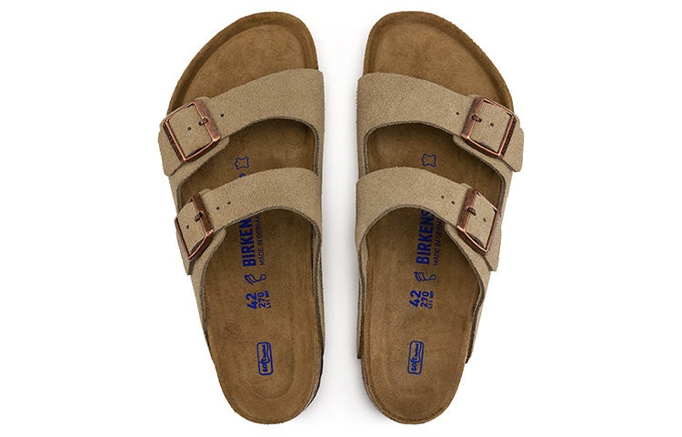 Birkenstock Arizona Soft Footbed Suede Leather 'Taupe' 951301 - 5