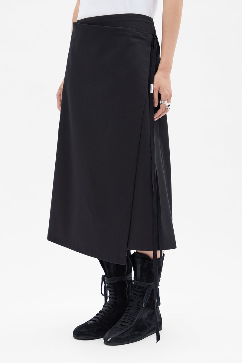 Ann Demeulemeester Fabi Midi Apron Wrap Skirt outlook
