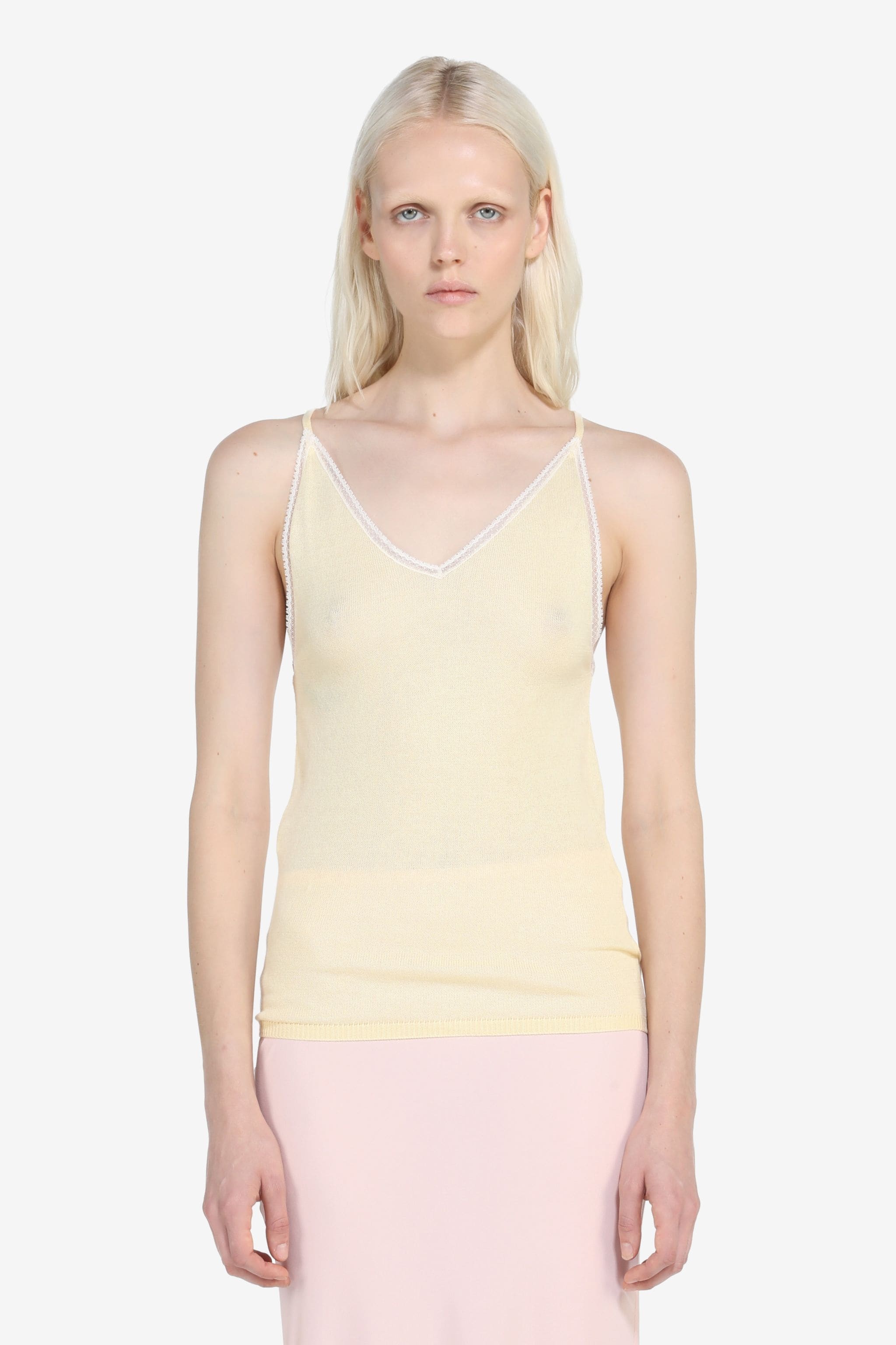 LACE-TRIM TANK TOP - 1