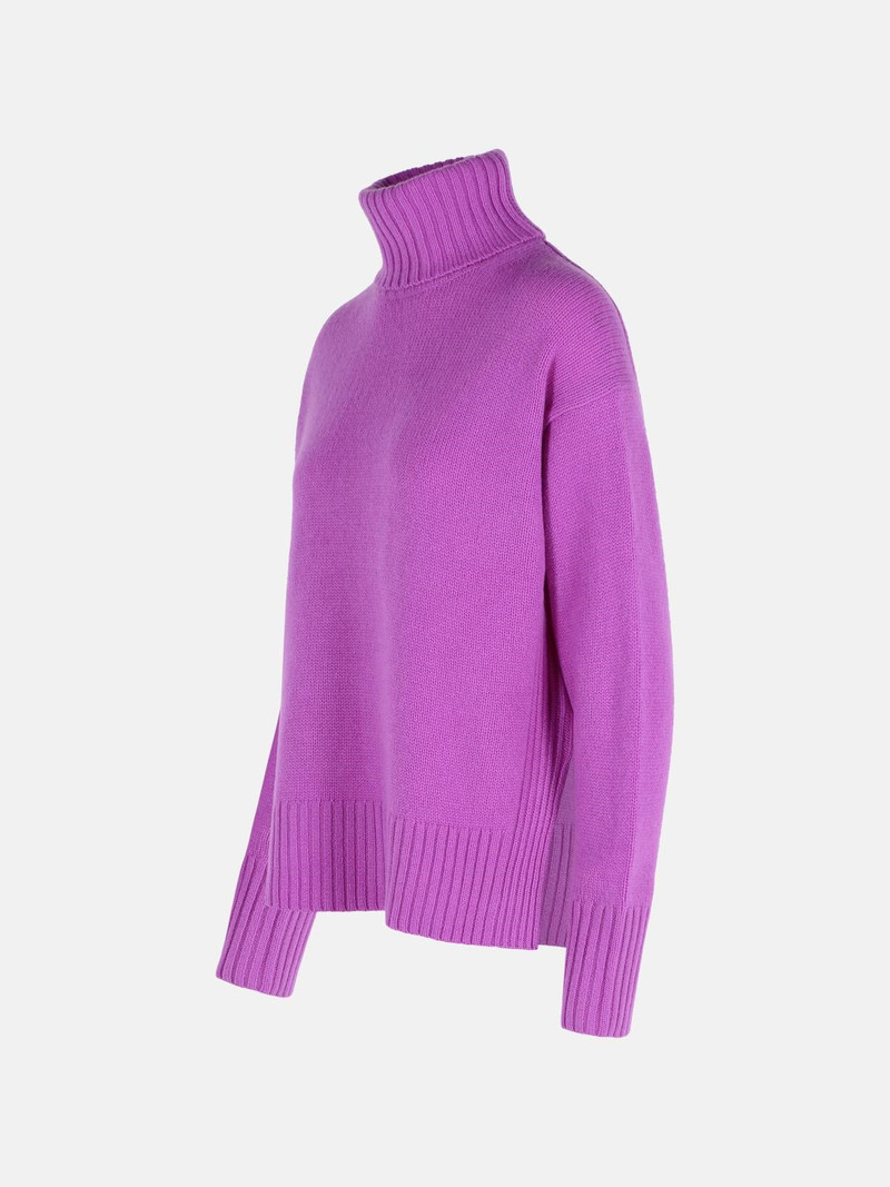 PURPLE WOOL TURTLENECK SWEATER 2