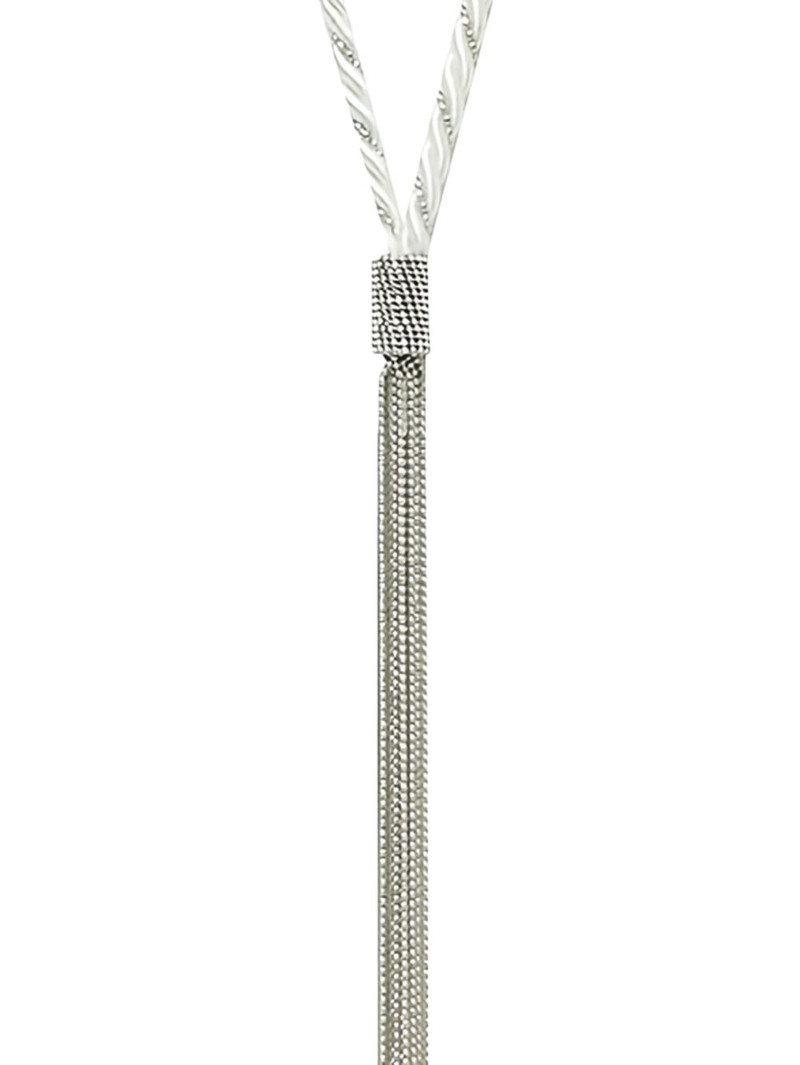 PESERICO Punto Luce chain tassel necklace outlook