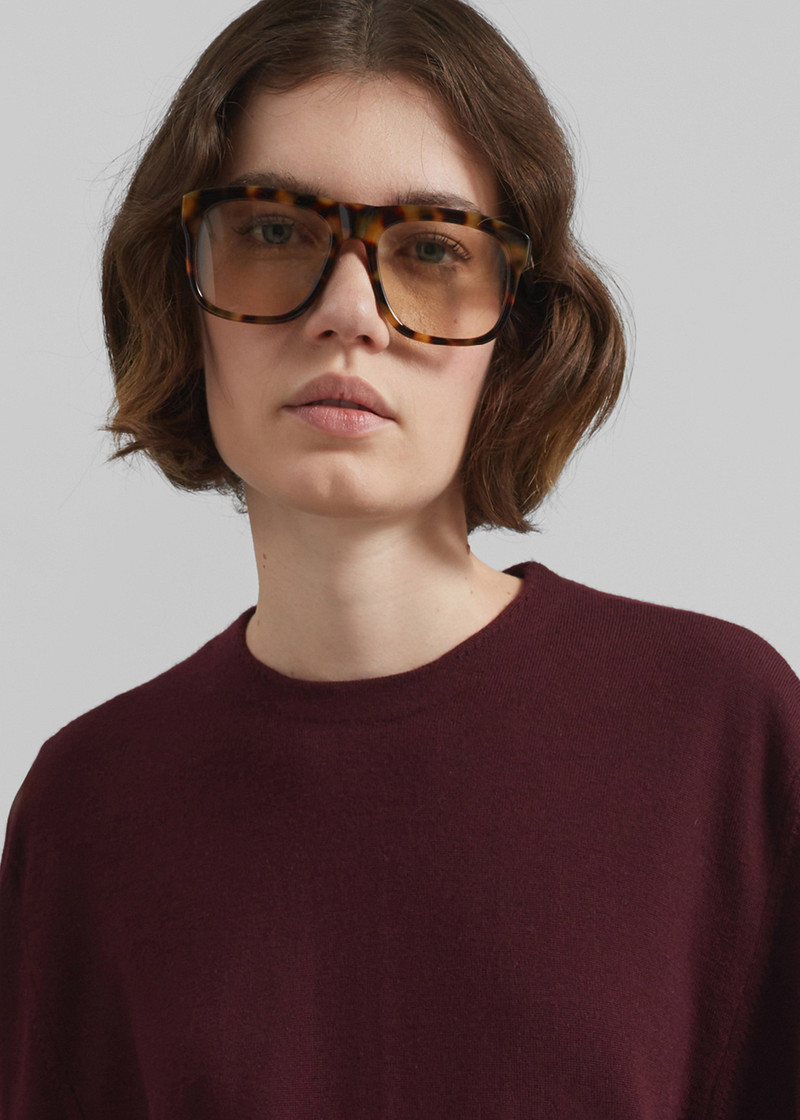 Morang Merino Wool Sweater - Burgundy 4