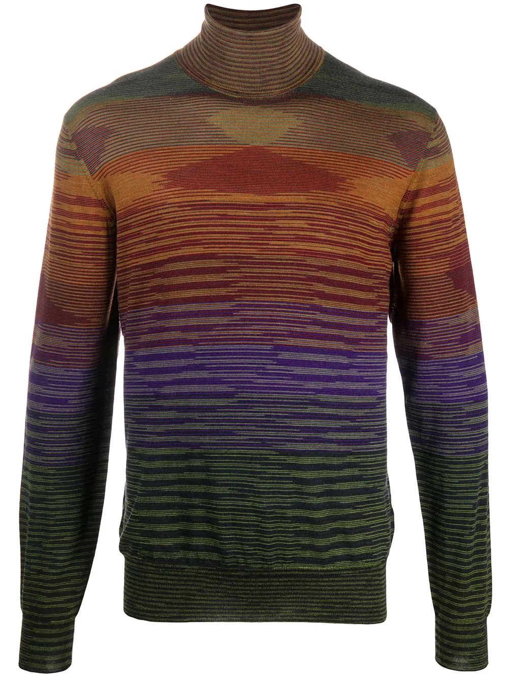 abstract high-neck jumper - 1