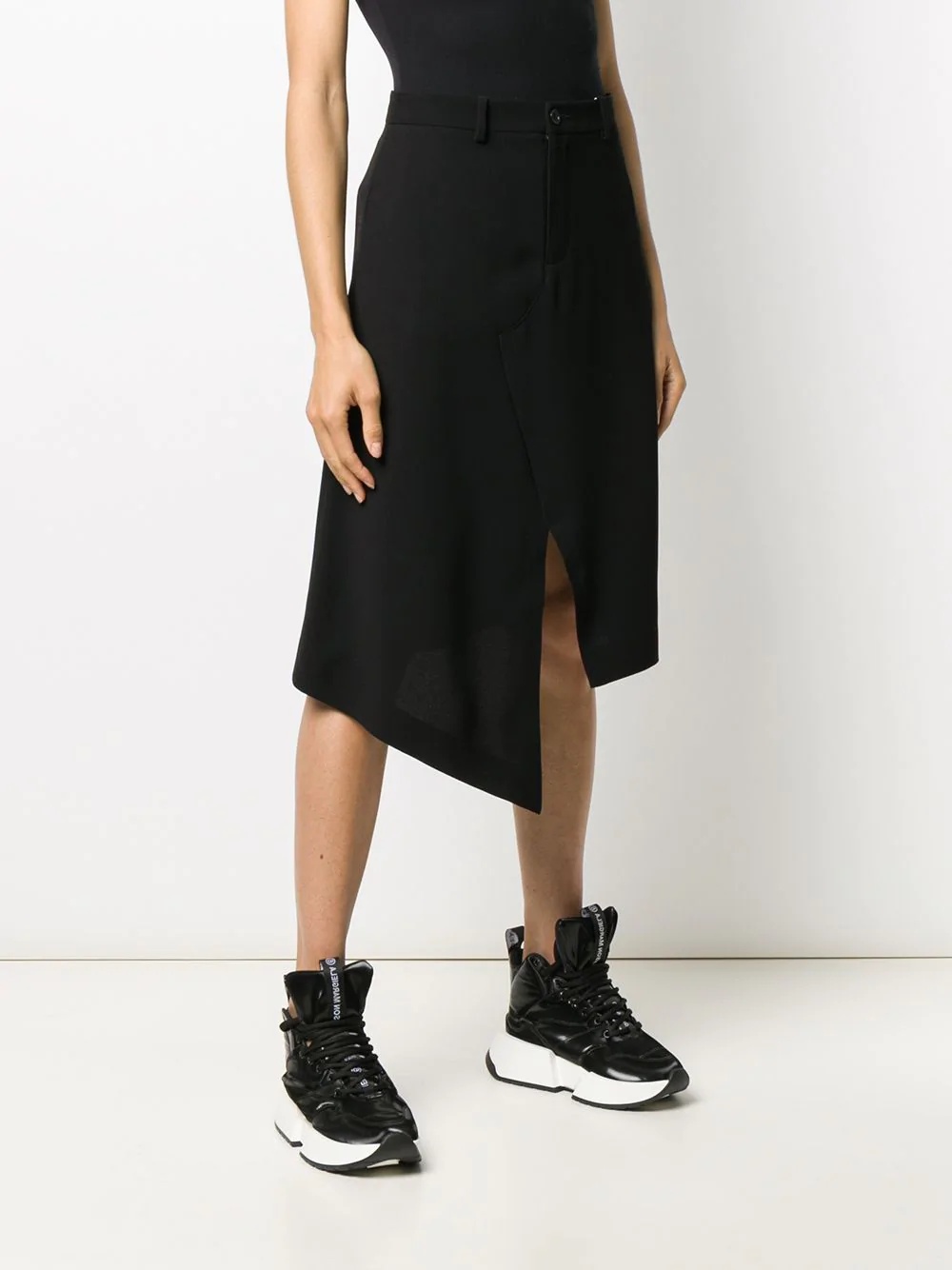 asymmetric hemline skirt - 3