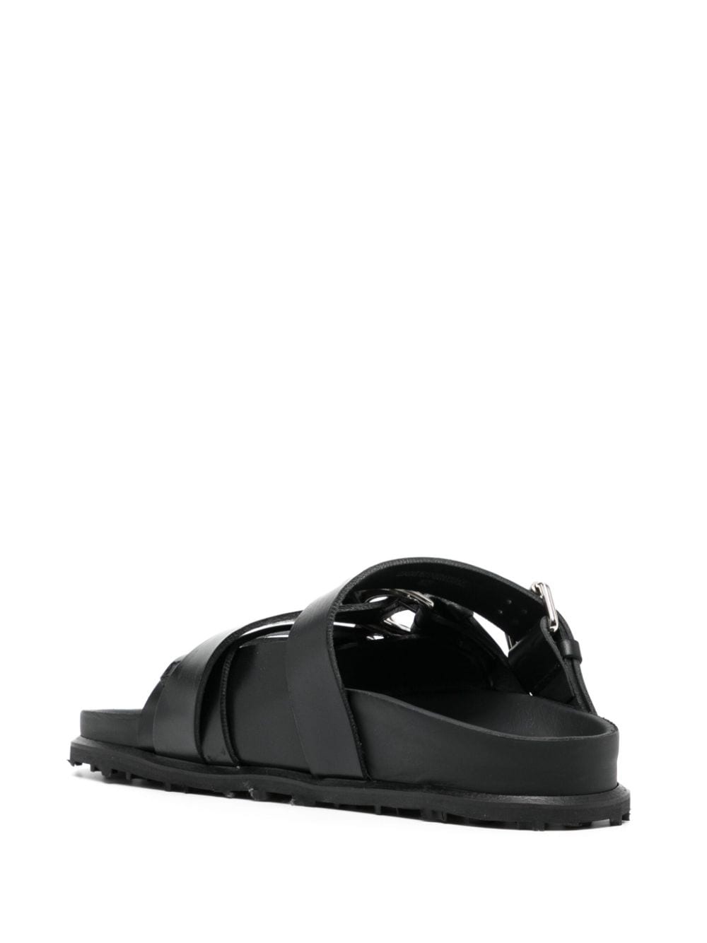 buckled leather sandals - 3