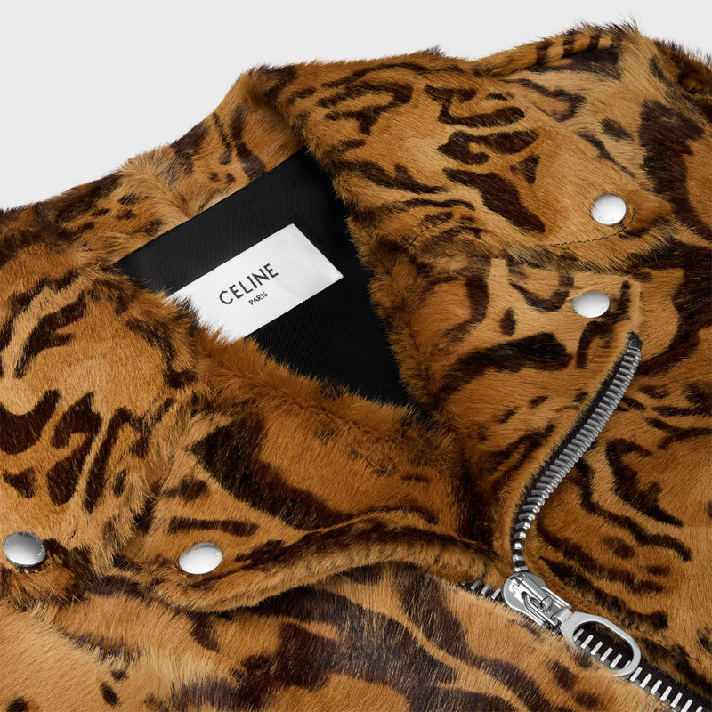 classic biker jacket in leopard calfskin 3