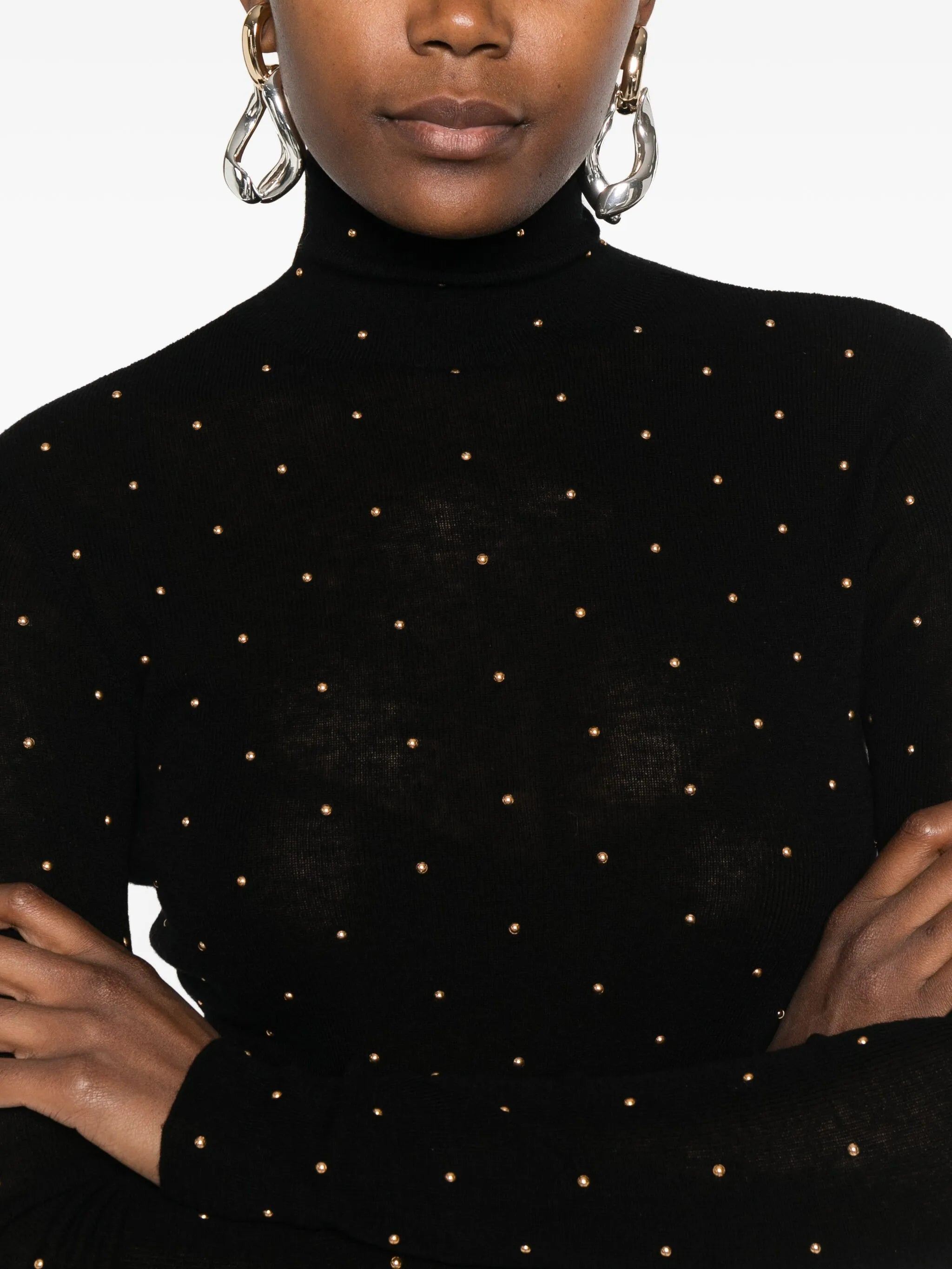 stud-embellished jumper - 5