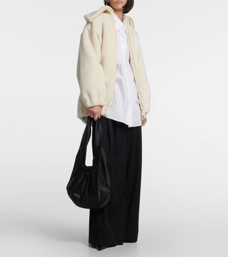 PATOU Le Biscuit satin shoulder bag outlook