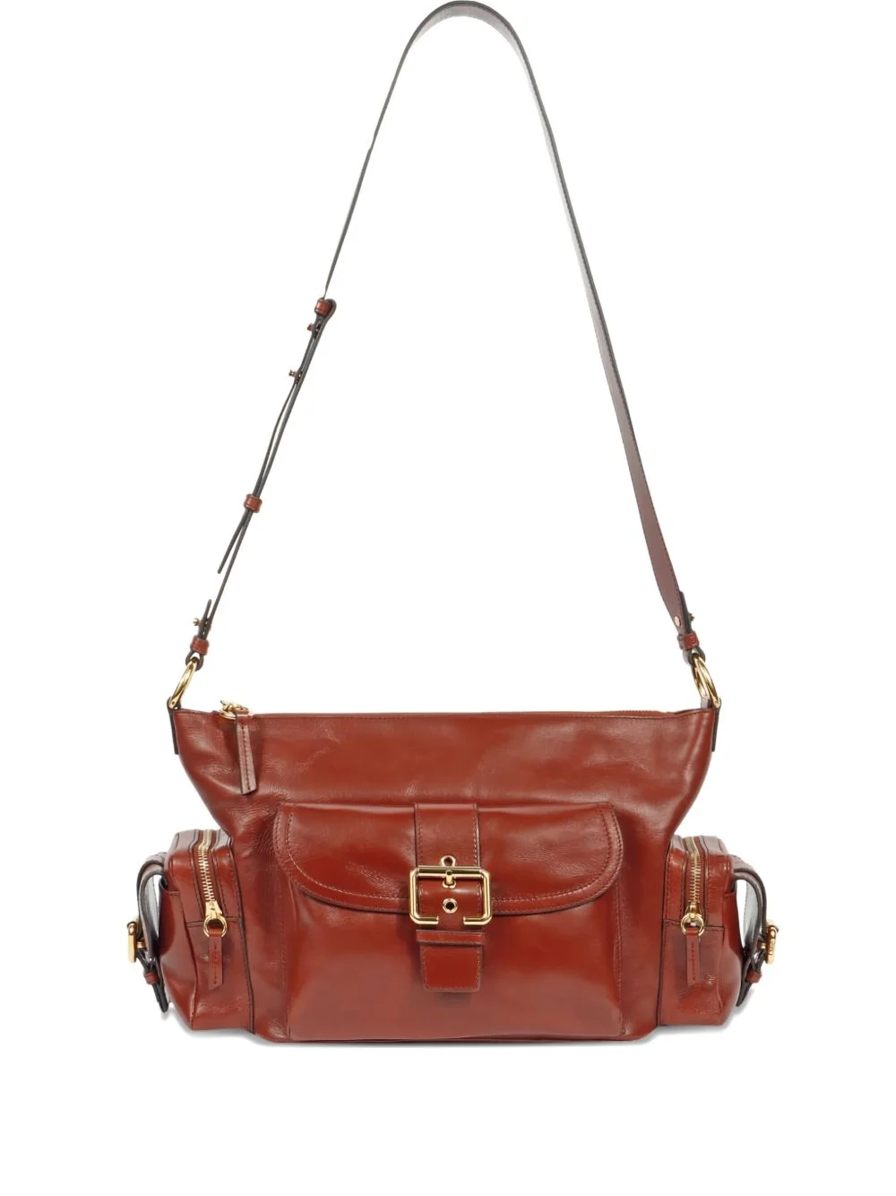 Camera leather crossbody bag - 1