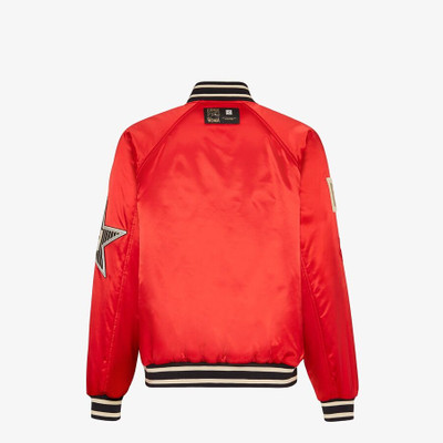 FENDI Red satin jacket outlook