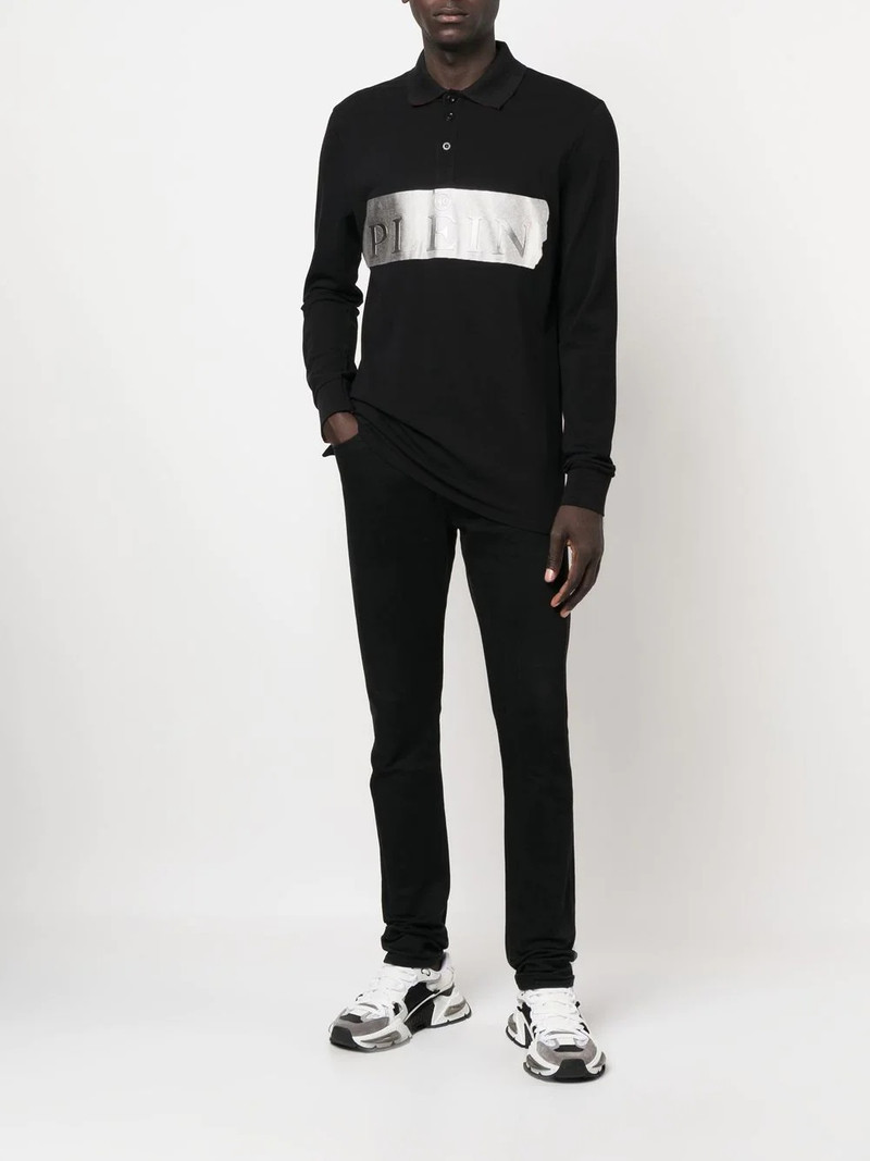 PHILIPP PLEIN logo-print polo shirt outlook