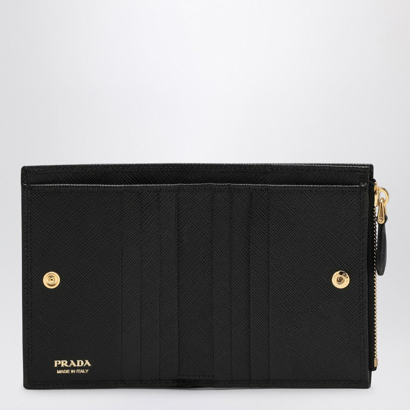 Prada Black Saffiano Leather Wallet Women - 2