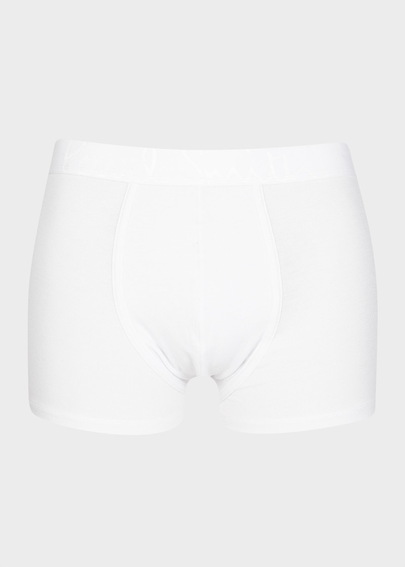 Paul Smith White Comfort Boxer Briefs Three Pack outlook