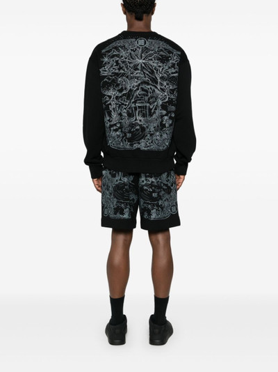 Givenchy sketch-print cotton sweatshirt outlook