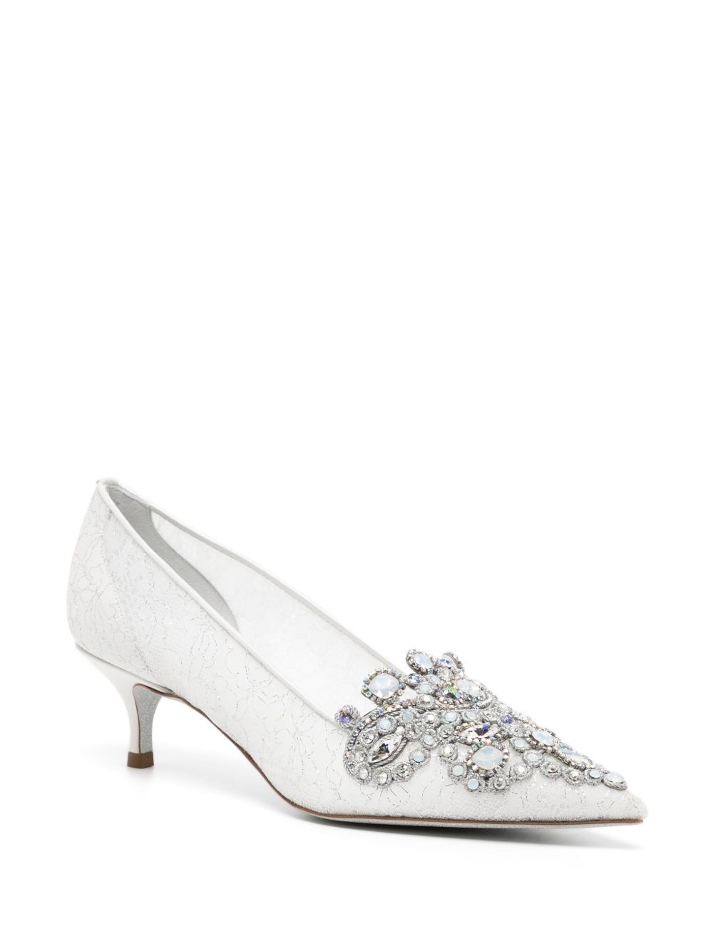 Veneziana crystal kitten-heel pumps - 2