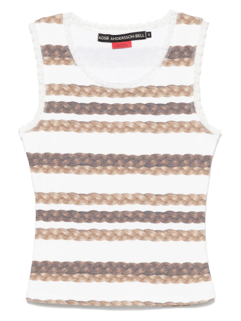 머리 braid 스트립 탱크 탑 1