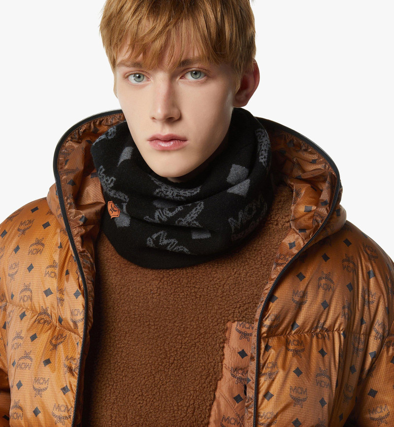 Neck Warmer in Monogram Wool Jacquard 6