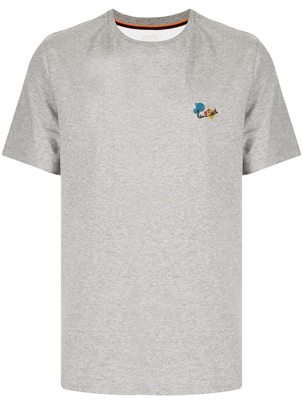 logo-embroidered cotton T-shirt - 1