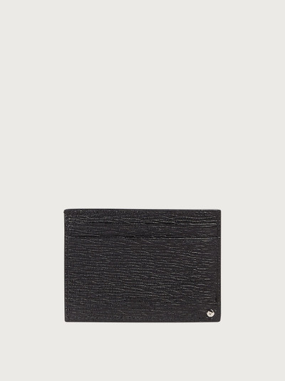 FERRAGAMO Gancini card holder with pull-out ID window outlook