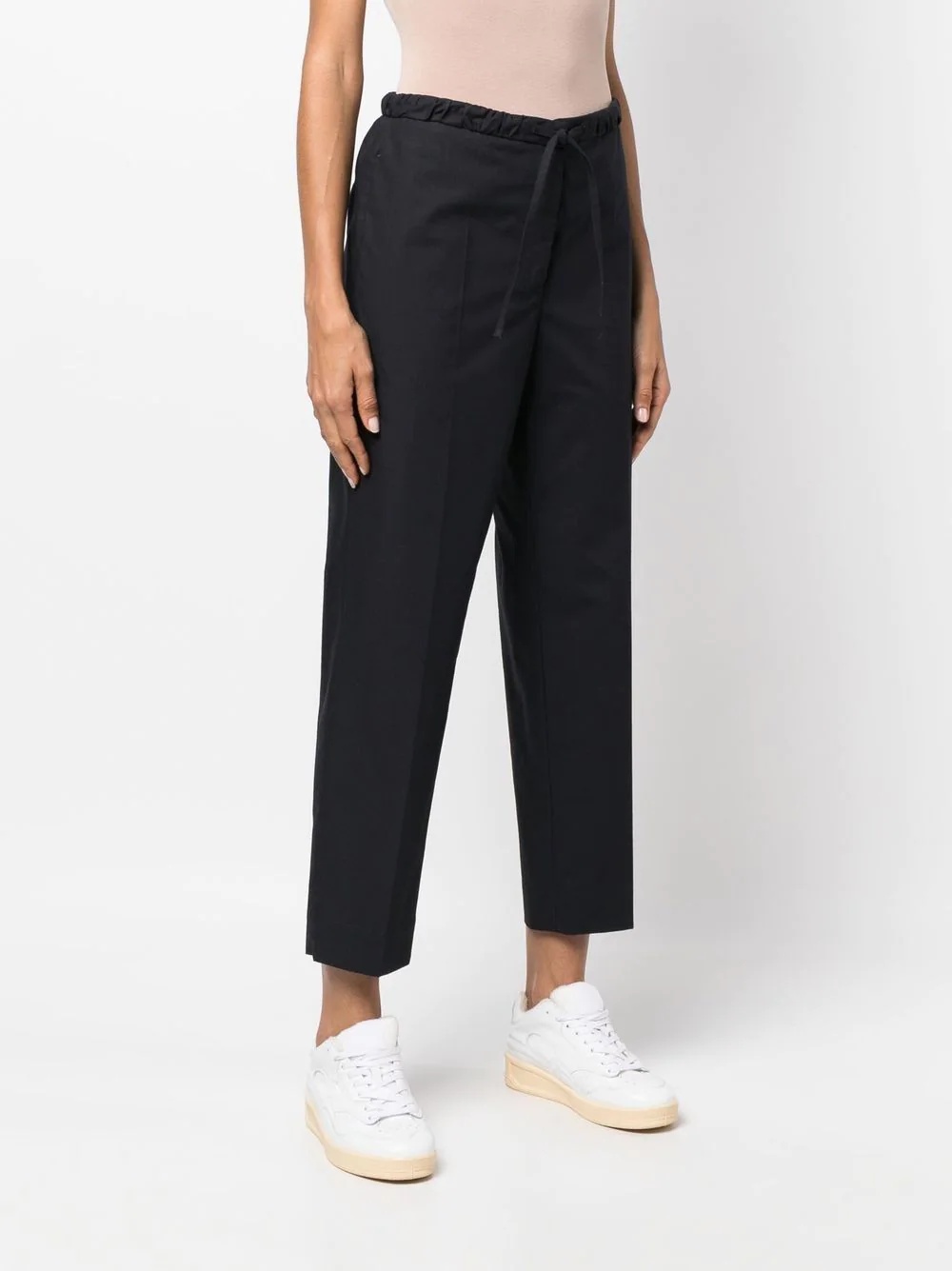 drawstring cropped trousers - 3